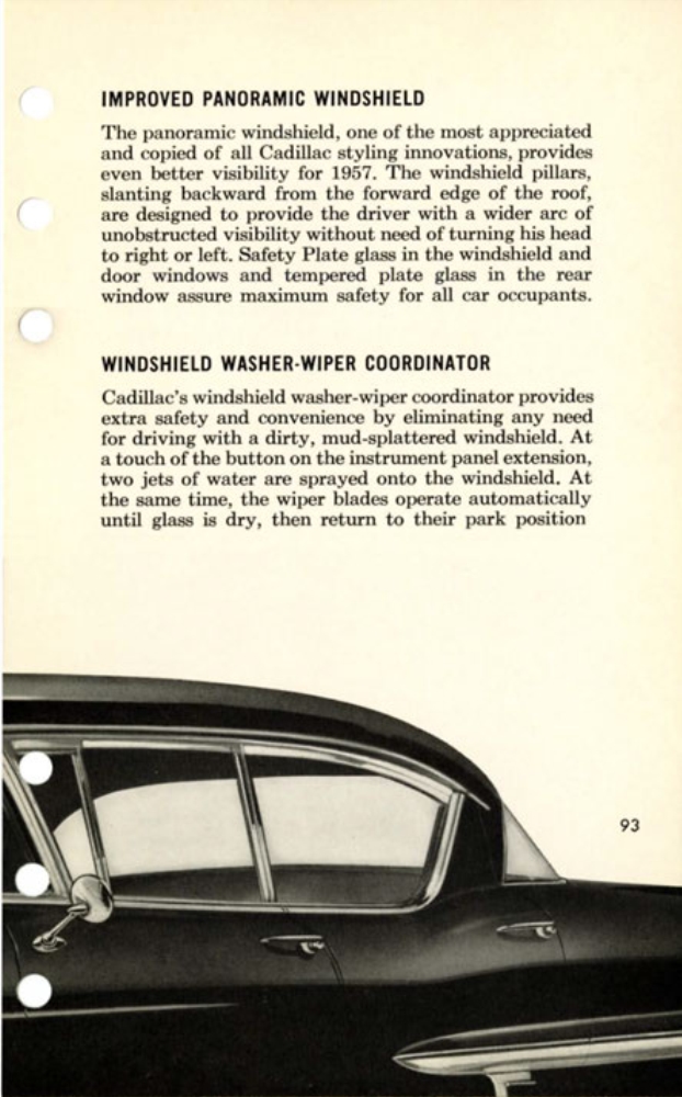 1957 Cadillac Salesmans Data Book Page 144